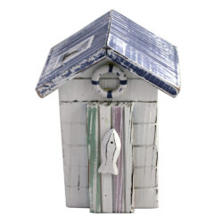 Small Beach Hut Wooden Storage Box