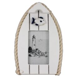 Boat Photo Frame with Fish