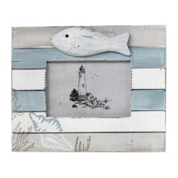 8703 wooden photo frame fish