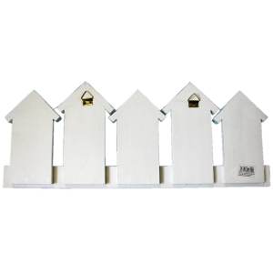 Beach Hut Coat and Towel Hooks Back