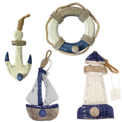Four Nautical Hooks / Pegs
