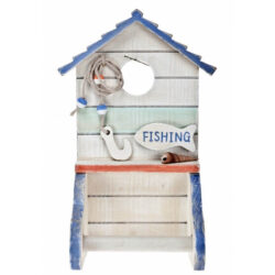 Nautical Wooden Toilet Roll Holder