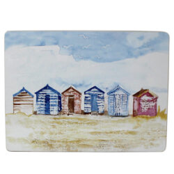 53034 beach huts coastal placemat
