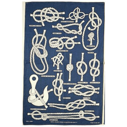 6131 Galley Knots Tea Cloth