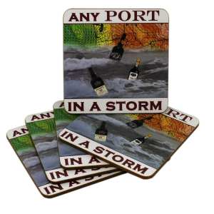 Any Port in a Storm Drinks Coasters