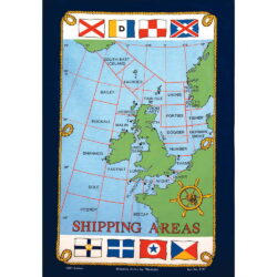 6127 British Isles Shipping Dish Cloth