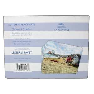 Sandy Bay Beach Scene Table Placemats
