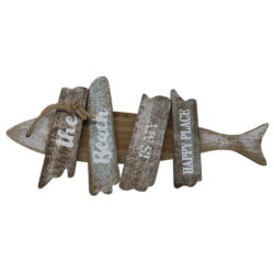 Wooden Fish Sign
